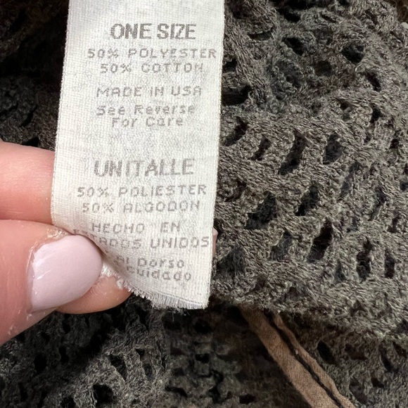 Vintage Pacific Connections Mesh Swim Cover Up Skirt One Size Brown Sarong - Picture 5 of 7